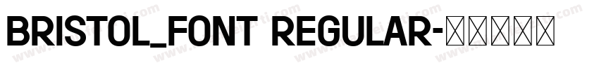 Bristol_Font Regular字体转换